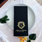 Kişiselleştirilmiş Royal Logo Airlaid Kitap Katlama Servis Peçetesi 40x40