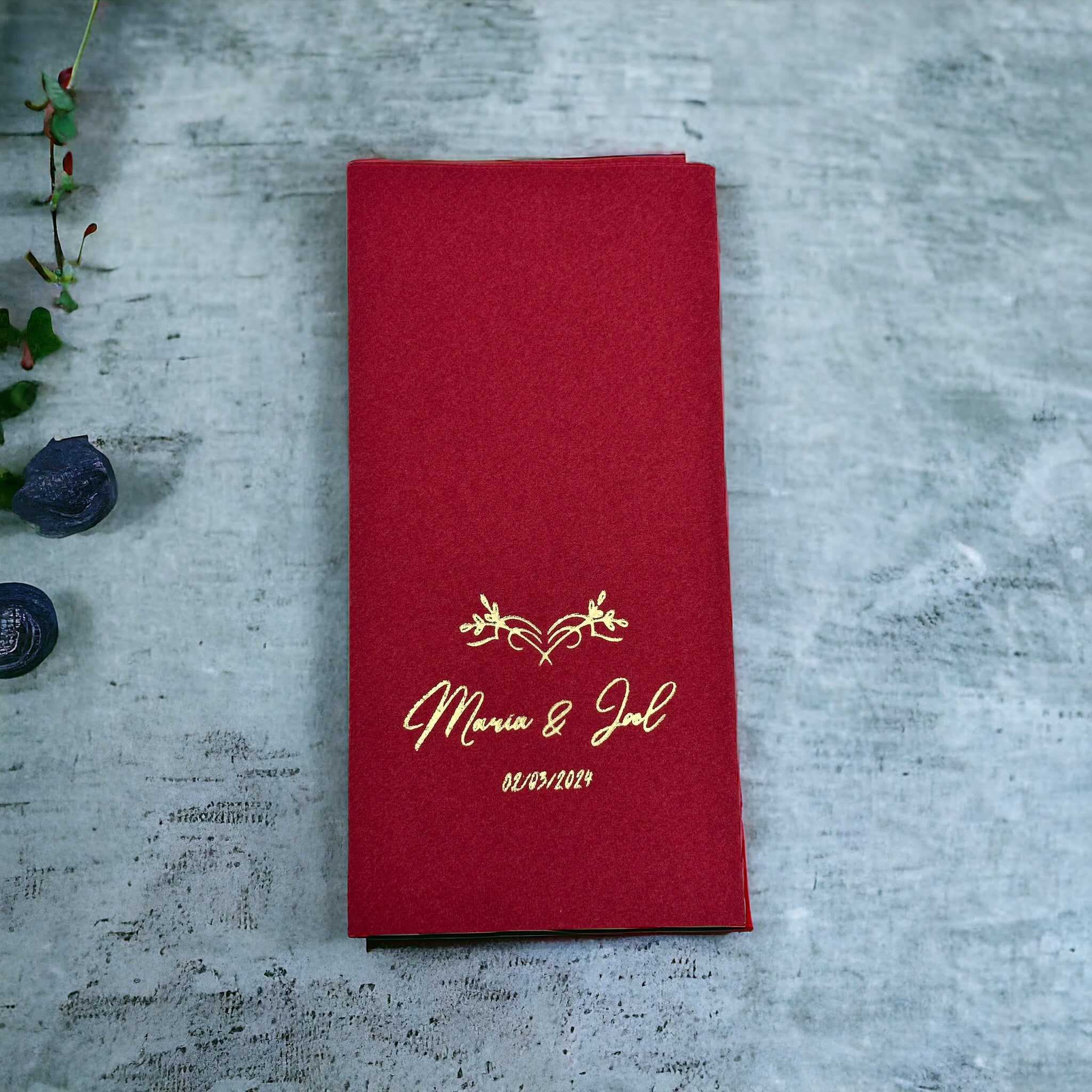 Kişiselleştirilmiş Taç Logo Airlaid Kumaş Dokulu Servis Peçetesi 40x40