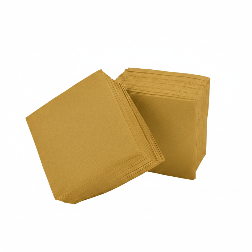 Airlaid Kumaş Dokulu Kokteyl Peçetesi, 1/4 Katlama 24x24 (Toptan)