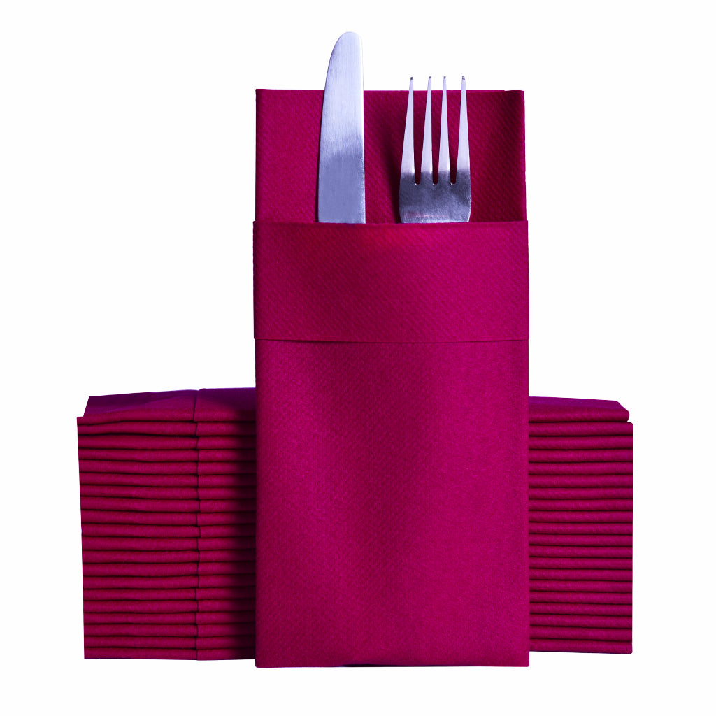 Kumaş Dokulu Airlaid Cepli Peçete 40x40 1/8 Katlama (Toptan)