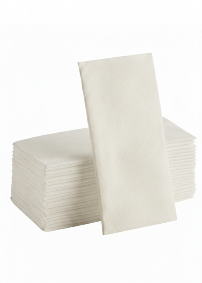Fildişi Kumaş Dokulu Airlaid Servis Peçetesi (50 ADET) 40x40